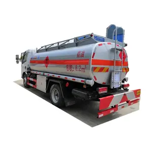 CLW dongfeng 4x2 camión con tanque de combustible de dimensiones Sze opcional capacidad 8 CBM aceite camión tanque de combustible para venta