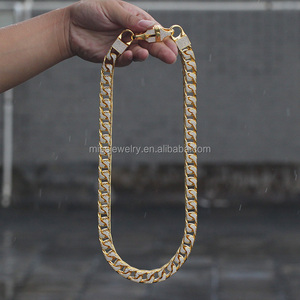proveedor grande pesado helado Dubai nuevo 18 K italiano oro cuello Franco cadena diseños para los hombres MJCN069 - Product Image 4