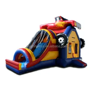 2023 hot-sale jumping castles, car theme park inflatable bouncer, outdoor combo slide inflatable toys for kids