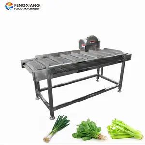 Green onion Rhizome Cutting Machine celery coriander Root remove machine spinach stem cutter