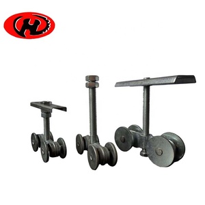 Roller <span class=keywords><strong>de</strong></span> porte coulissante industrielle pour porte supérieure, dispositif pivotant à 4 roues, haute résistance - Product Image 1
