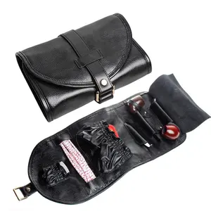 PU Leather Smoking Tobacco Pipe Pouch Bag Organize Case Pipe Tool Lighter Holder