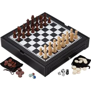 Best selling Luxury Leather Backgammon Chess Board