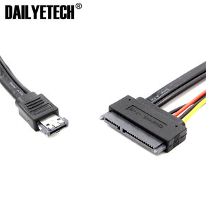 ESATA Power ESATA Combo <span class=keywords><strong>a</strong></span> <span class=keywords><strong>SATA</strong></span> 22pin y <span class=keywords><strong>IDE</strong></span> 4pin 5 V 12 V para 3,5 "2,5" cable <span class=keywords><strong>de</strong></span> datos del disco - Product Image 4