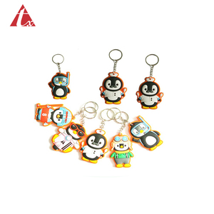 pvc silicona Cadena de plástico de dibujos animados encantadora llavero hacer cualquier forma de carácter clave cadena logotipo - Product Image 6