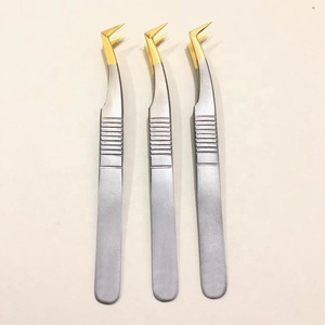 ขนตาปลอมสแตนเลสด้ามทองปรับแต่งได้อย่างยั่งยืน - Product Image 3