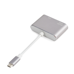 <span class=keywords><strong>Adaptateur</strong></span> USB Type C à <span class=keywords><strong>HDMI</strong></span> 4K, <span class=keywords><strong>2</strong></span> en 1, prend en charge 4K, 1 pièce, prix d'usine, haute vitesse - Product Image 5