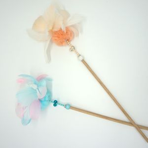 Kat Levert Kwaliteit Grote Kleurrijke Veren Houten Stok Toverstokken Speelgoedkat <span class=keywords><strong>Teaser</strong></span> Speelgoed Voor Het Leuke Dansen Van Katten - Product Image 5