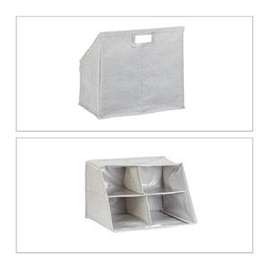 Bamboo Shoe Storage <strong>Bench</strong>, Comfy <strong>Padded</strong> <strong>Bench</strong>, 8-Pair Shoe Cabinet, HWD: 53 X 51 X 34 Cm, Natural - Product Image 4