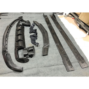 Paraurti anteriore labbro diffusore posteriore Spoiler minigonne laterali 2014-2016 kit carrozzeria in fibra di carbonio per Benz classe E <span class=keywords><strong>W212</strong></span> E260 E300 E400 E63 <span class=keywords><strong>AMG</strong></span> - Product Image 2