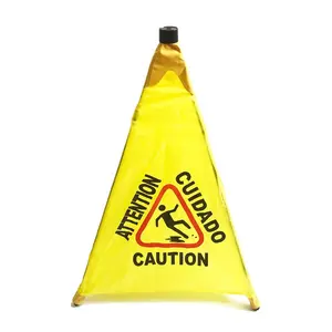 Plastic Wet Floor Pop Up Safety Warning Sign