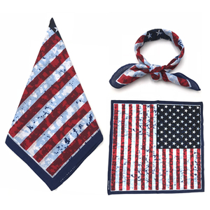 Multifuncional de deporte de algodón, muestras de lazo bufanda bandera americana bandanas - Product Image 4