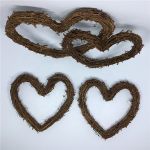 F-4255 Naturel Vigne Rotin Couronnes Anneau Cercle <span class=keywords><strong>De</strong></span> Noël Tenture Murale - Product Image 6