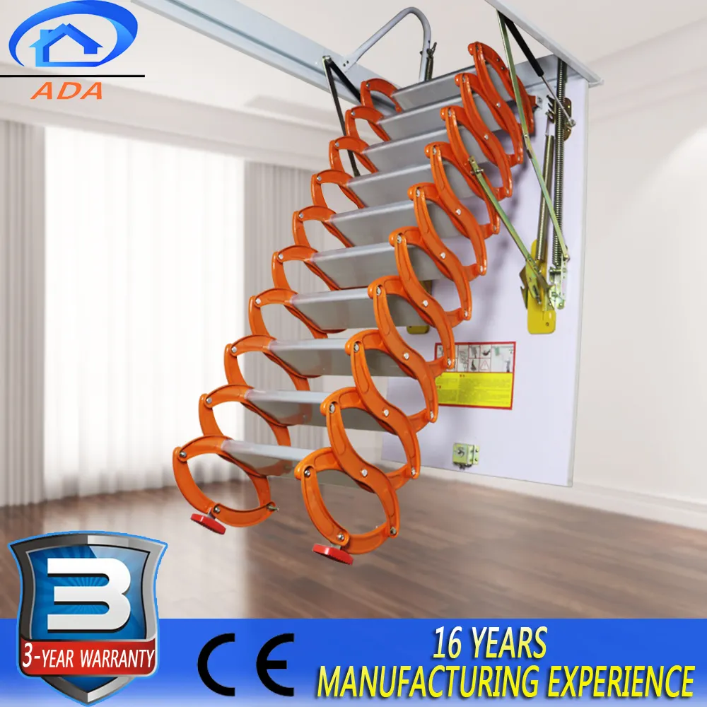 Escalera plegable Manual telescópica, no eléctrica, retráctil, para Loft, escaleras, ático