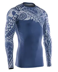 Compressie Baselayer Shirt UV Zonbescherming UPF 50 + Skins Rash Guard Lange Mouwen