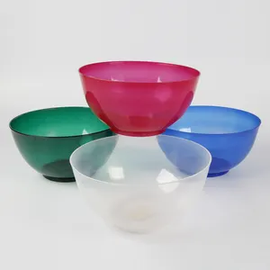 Fruit and Vegetables clear Salad Bowl Factory Cheap Custom Color Kitchen Plastic Home Hotel Restaurant Sustainable container