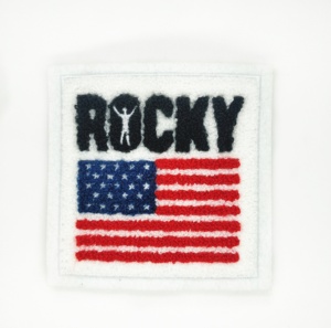 ファッション柔術デニムジャケット服パッチ刺EmbroideryカスタムPVCシェニール生地3Dレーザーカット、ロックボーダーアイアンオン100PCS - Product Image 5