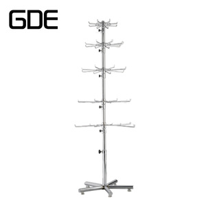chrome <strong>pegboard</strong> <strong>shelf</strong> rotate phone hook display rack - Product Image 5