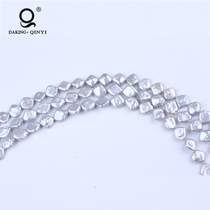 De Culture en gros Carré Perle D'eau Douce Naturelle En Forme De <span class=keywords><strong>Perles</strong></span> pour la fabrication de bijoux - Product Image 3
