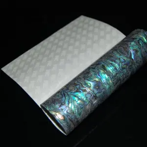 New Flexible Laminated NZ Abalone Sheet Paua Shell Wall Paper Adhesive Veneer