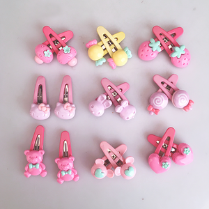 En gros personnalisé mignon en métal fantaisie en plastique petite fille épingles à cheveux clips pour les femmes - Product Image 4