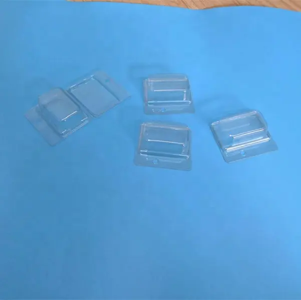 Clear clamshell box for fish lure plastic blister packing box