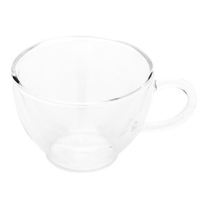 AIHPO07 hecho a mano de encargo baratos Pyrex claro corto pequeño doble pared <span class=keywords><strong>90</strong></span> mL tazas de té con mango - Product Image 4