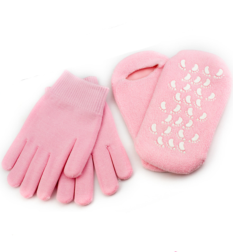 Спа педикюр Отшелушивающий гель отбеливающий нетканый хлопок увлажняющие массажные перчатки/носки для женщин девушек рук