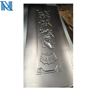 Puerta de acero de la piel de suministro de fábrica moldeada estampado de acero laminado en frío galvanizado de metal de hoja de la puerta - Product Image 2