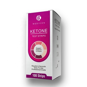 Las <span class=keywords><strong>tiras</strong></span> de <span class=keywords><strong>cetonas</strong></span> prueban la cetona en la orina y controlan la quema de grasa después de tomar la cetona de la frambuesa - Product Image 1