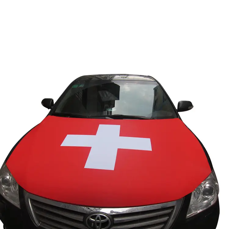 Client drapeau de capot de moteur de voiture drapeau de la hollande, suisse drapeau de capot de voiture