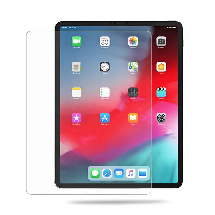 Hot selling 2.5D 9H Anti-fingerprint Tempered Glass Screen Protector For iPad Pro 12.9