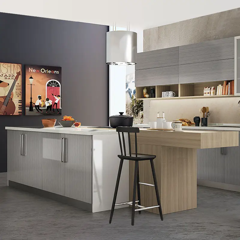 Alta calidad estilo moderno muebles para el hogar muebles de cocina modulares