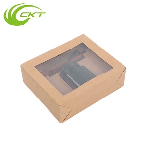 Tùy Chỉnh Brown Kraft Giấy Bao Bì Mật Ong Glass Jar Hộp Quà Tặng Với <span class=keywords><strong>PVC</strong></span> Rõ Ràng Cửa Sổ - Product Image 3