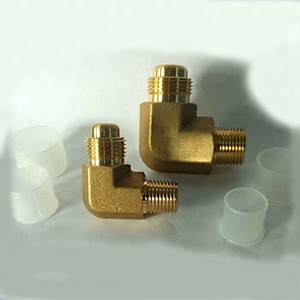 Haute qualité personnalisé TNP X barbelé <span class=keywords><strong>fil</strong></span> 90 degré tuyau en laiton coude raccord - Product Image 1