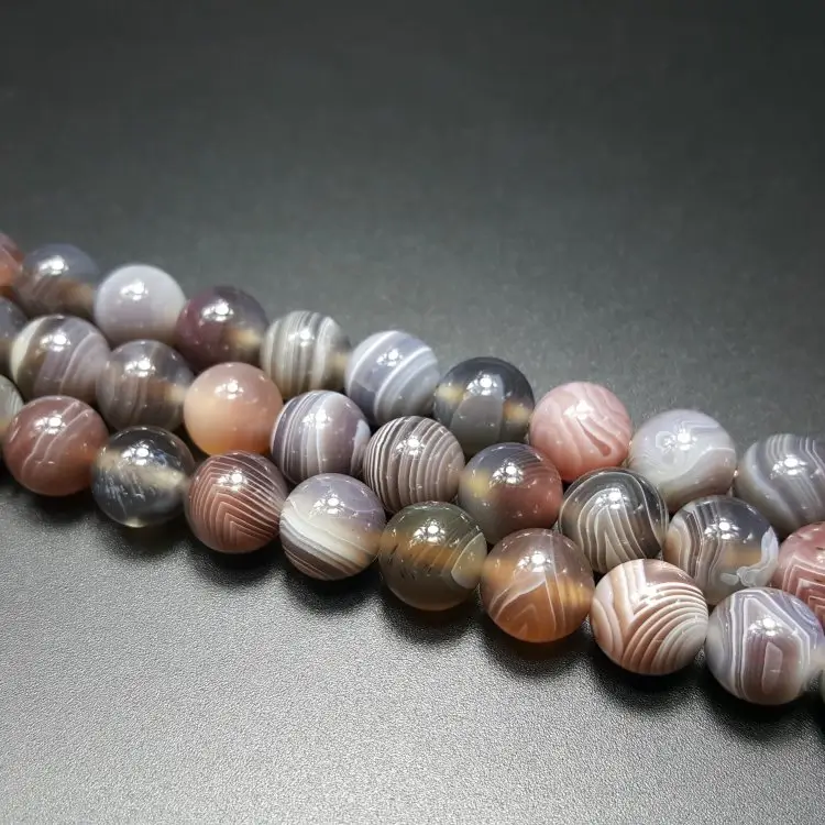 8mm rond botswana agate perles bijoux de perles
