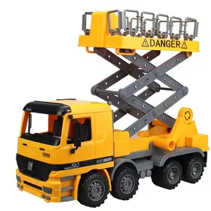 Eko sıcak satış gücü oyuncak kamyon 1:22 sürtünme inşaat asansörü kova araç kaldırma inşaat kamyonu çocuklar için