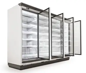 二手商业百事 4 玻璃门 l 红牛冰箱冷冻机价格超市