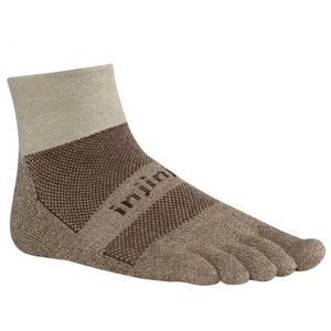 Personnalisé En Gros Hommes de Brun <span class=keywords><strong>Mini</strong></span> Crew Cinq Doigt Injinji <span class=keywords><strong>chaussettes</strong></span> Orteil - Product Image 1