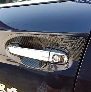 Ручка для наружной двери из углеродного волокна правая левая черная для Subaru Forester WRX Levorg Legacy XV Outback 2015-2018
