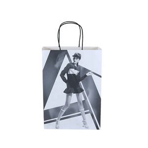 personalizado foto Kraft marrón blanco bolsa de <span class=keywords><strong>papel</strong></span> de compras con mango retorcido de <span class=keywords><strong>papel</strong></span> gris bolsa de <span class=keywords><strong>papel</strong></span> kraft - Product Image 3