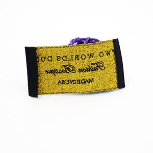 Negro <span class=keywords><strong>ropa</strong></span> etiqueta <span class=keywords><strong>coser</strong></span> marca Supremo etiqueta tejida - Product Image 4
