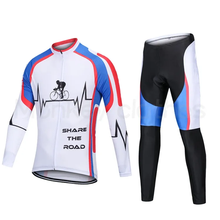 Winter full long sleeve cycling jersey set clothing