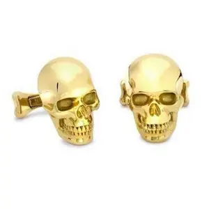 ขายส่ง Make CUSTOM Skull หัว Cufflinks สำหรับผู้ชาย