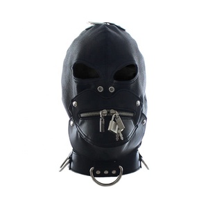 Sexo cara máscara traje <span class=keywords><strong>de</strong></span> <span class=keywords><strong>esclava</strong></span> <span class=keywords><strong>hombre</strong></span> Bondage <span class=keywords><strong>de</strong></span> cuero cabeza Hood - Product Image 1