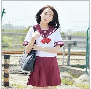 Falda de uniforme escolar para chica, uniforme escolar, informal e inteligente, nuevo estilo, Japón