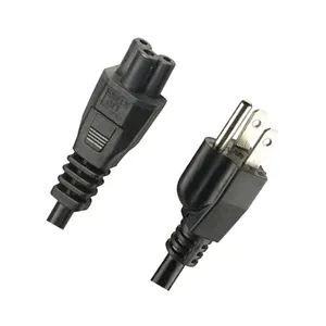 США американский Канада 3 Pin IEC C5 C13 разъем конец UL переменного тока удлинитель Электрический провод, кабель 15A 220 V Plug