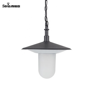 Lampada a Sospensione Moderna Savia <span class=keywords><strong>per</strong></span> Esterni in Alluminio E27 40W Impermeabile Lampadario da Soffitto <span class=keywords><strong>per</strong></span> Balcone e Corridoio - Product Image 2