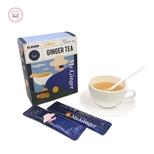 अदरक की चाय नींबू के साथ शीर्ष गुणवत्ता स्वास्थ्य देखभाल प्राकृतिक सुपर तत्काल नींबू अदरक हर्बल चाय