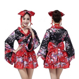 <span class=keywords><strong>En</strong></span> gros Rouge Floral Impression Femmes Anime Cosplay Sexy <span class=keywords><strong>Japonais</strong></span> <span class=keywords><strong>Kimono</strong></span> Costume - Product Image 1